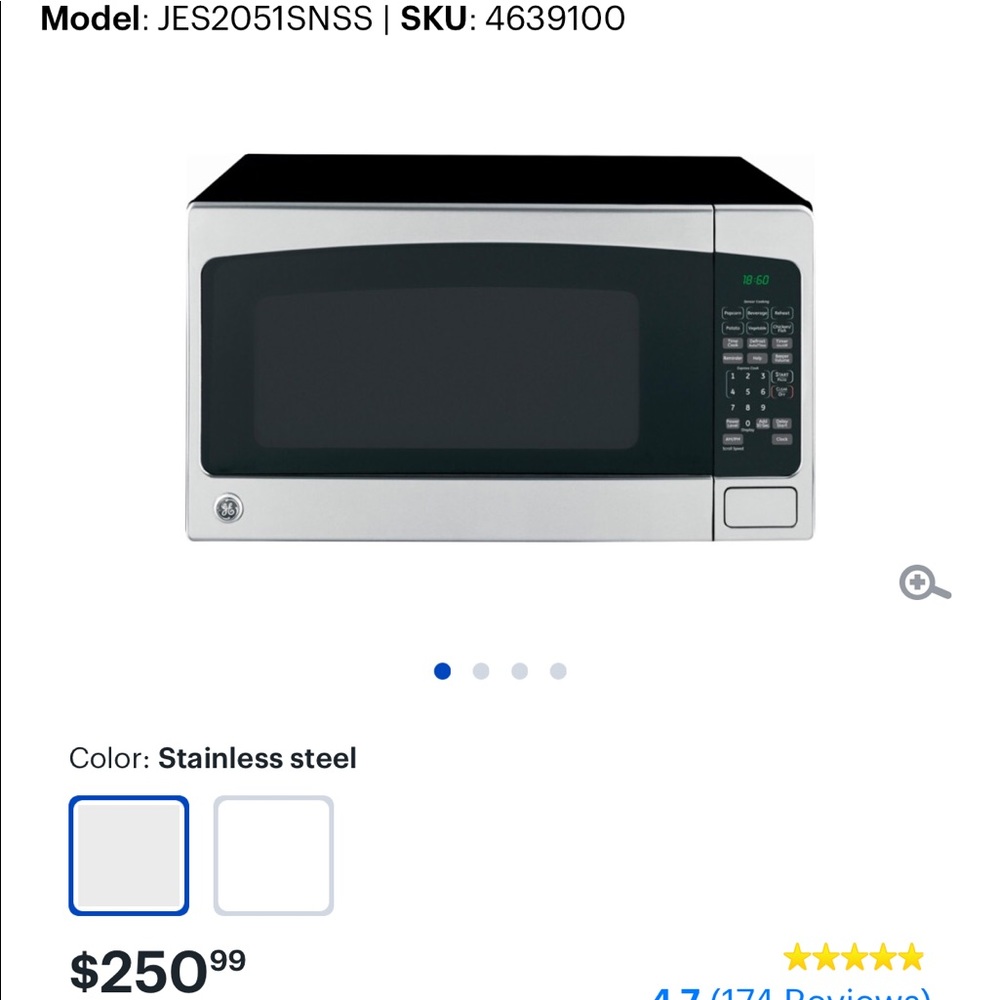 Microwave GE brand with warranty pretty new